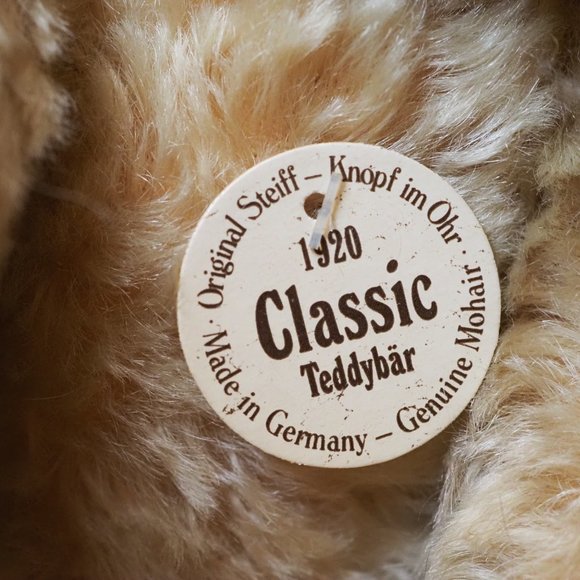 Genuine Steiff Bear Classic Teddy Bear from Germany Price is Firm. - Picture 7 of 8